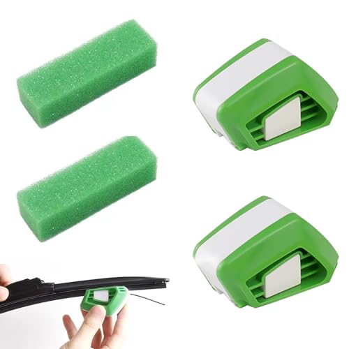 Juego de 2 cortadores de limpiaparabrisas, limpiaparabrisas, limpiaparabrisas, con 2 esponjas de limpieza, limpiaparabrisas, reparación de limpiaparabrisas