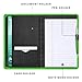 Gorbado Mini Padfolio/Junior Portfolio Folder Case, Business A5 Binder Organizer Notepad for Men Women, 5 x 8 Writing Pad Included, Green