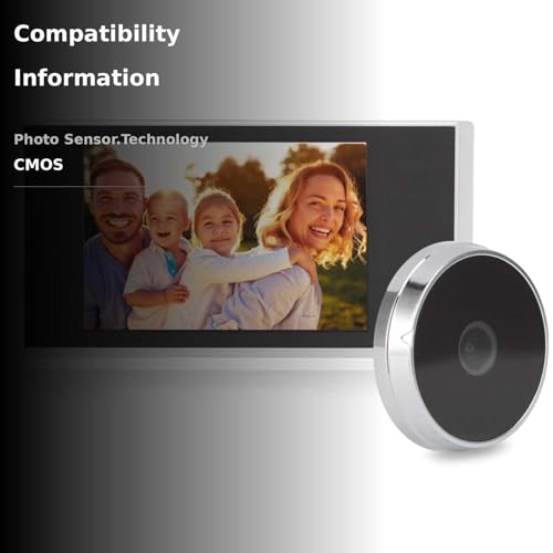 Electronic Monitoring Camera Door Viewer 3.5" Digital Doorbel LCD 120 Degree Wide View Angle Peephole Camera Outdoor Security Monitoring System thumbnail 3
