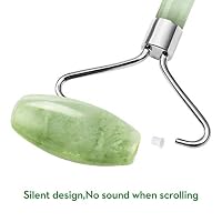 kimkoo Jade Roller and Gua Sha for Face-3 in 1 Kit with Facial Massager Tool,100% Real Natural Jade Stone Anti Aging,Face Beauty Set for Eye Anti-Wrinkle — image 3