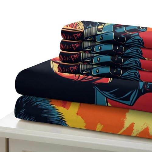 Housse de couette microfibre résistante motif singe 3D lit 260x220 cm - 7
