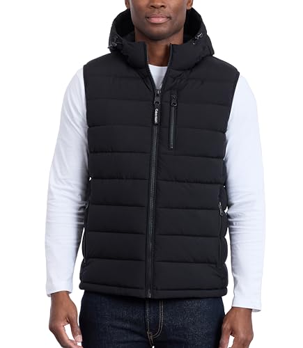 Image of Calvin Klein Men's Lightweight Packable Hooded Puffer Vest