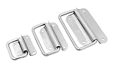 Lieferumfang: 2x Kistengriffe 2x Edelstahl Kistengriff Klappgriffe Tragegriffe Kistengriffe Boxengriff Kiste Breite 78 mm