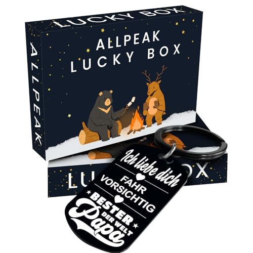 Allpeak Geschenke für Papa Vatertagsgeschenk für Papa - Vater Schlüsselanhänger, Geschenk Vatertag, Männertag Geschenke, Herrentagsgeschenke, Männertagsgeschenke, Fathers Day Gift, Herrentag Papa Tag