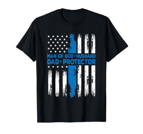 Jesus God Religious Man of God Husband Dad Protector T-Shirt