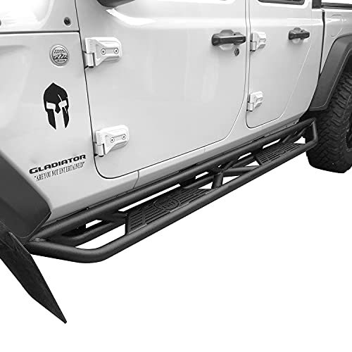 V8 God Gladiator Running Board Side Step Nerf Bar Side Rail Rock Slider W/Since 1941 For Jeep Gladiator 2020-2023 Jt - Textured Black (Pair) #TOP2