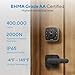 ULTRALOQ Bolt Fingerprint Smart Lock with Lever, Front Keypad Door Lock with Handle, Built-in WiFi Deadbolt, App Remote Control, Auto-Lock, Works with Apple HomeKit, Alexa, Google, BHMA Certified