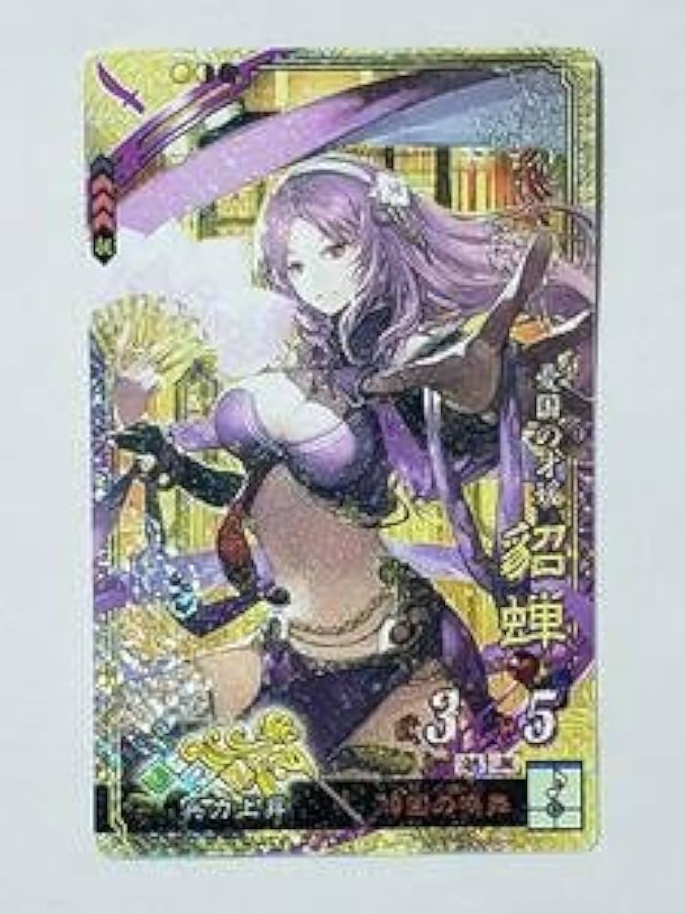 Amazon.co.jp: 三国志大戦 SR貂蝉 通常イラスト コレクション用 : おもちゃ