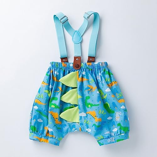 Mercatoo 2t Books Shorts para bebês meninos com estampa de dinossauro de desenho animado shorts verã