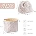 Cotton Quilted Drawstring Makeup Bag with Canvas Lining,Coquette Aesthetic Cute Travel Toiletry Bag,Drawstring Gift Bag for Women and Girls（17Small Pink）