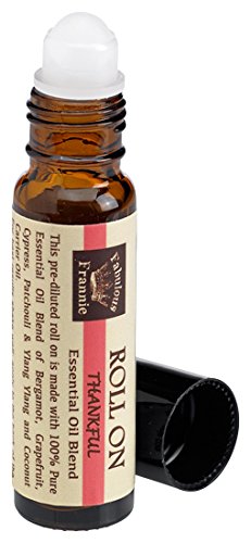 Fabulous Frannie Thankful Pre-Diluted Essential Oil Blend Roll-On 10ml made with Pure Essentials Oils and Coconut Oil (Bergamont, Cypress, Patchouli and Ylang Ylang) 10ml (Pack of 10
