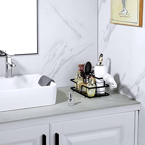 Yigii Hair Tool Organizer - Wall Mounted/Adhesive 4 Compartments Countertop Bathroom Blow Dryer Holder, Styling Hot Tool Organizer For Hair Dryer, Flat Iron Hair Straightener, Curling Wand, Makeup #TOP2