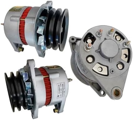 1200W 14V/28V Brushless Alternator Generator - Dual Wheel Pure Copper Wire with Silicon Rectifier for Home Lighting & Power Supply, Ideal for Household Use