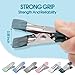 Clothes Pins Heavy Duty 30 Pack, 2.17 Inch Metal Chip Clips, Clothespins for Photo Drying Clothesline Laundry Sock, Bag Clips for Food Kitchen Stainless Steel with Rubber, 6 Colors