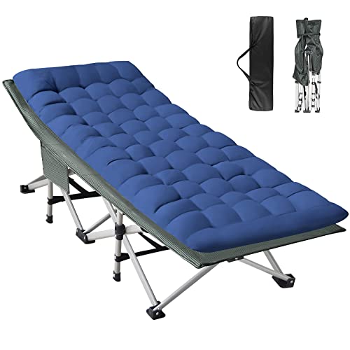 Lit de camping pliant pour adultes, 28 pouces extra large, lit de camping portable