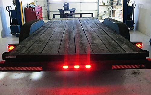 image for iJDMTOY Red Lens 3-Lamp Truck Rear Tailgate or Trailer LED Light Bar C