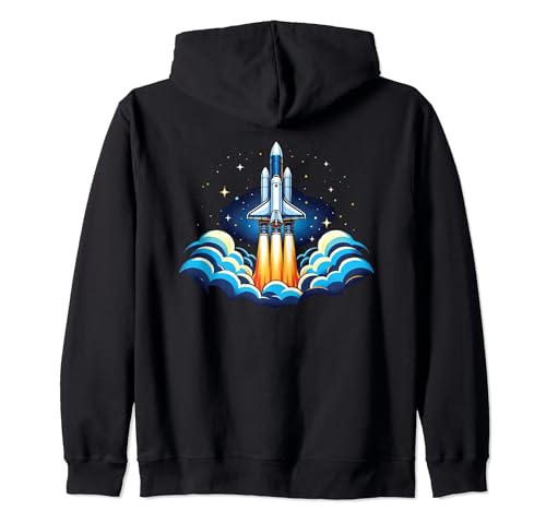 Space Shuttle Launch Wear Aerospace Engineer Rocket Lover Sweat à Capuche