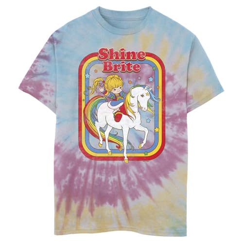 Rainbow Brite Shine Brite Boys Short Sleeve Tee Shirt