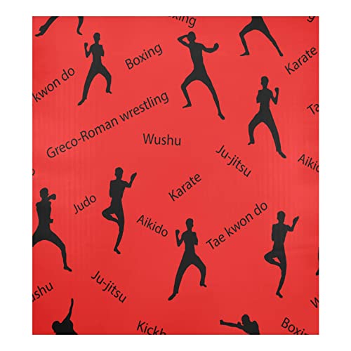 Kong Fu rote Spülmaschinen-Magnetabdeckung für Kühlschrank, Küche, Waschküche, Geschenk, 58,4 x 66 cm