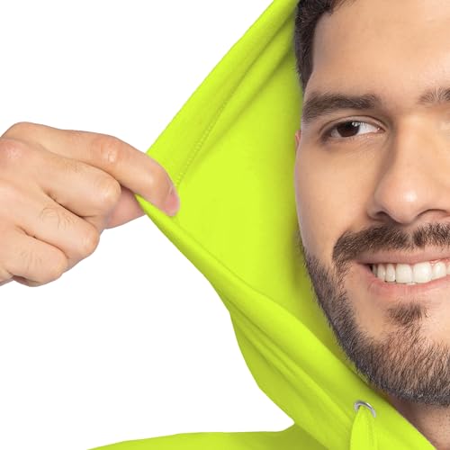 Image of Fruit of the Loom Men's Eversoft Fleece Pullover Hooded Sweatshirt, Moisture Wicking & Breathable
