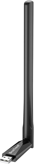 BrosTrend 650Mbps Linux WiFi Adapter for Ubuntu, Mint, Kali, Debian, Kubuntu, Lubuntu, Xubuntu, MATE, Zorin, PureOS, Raspberry Pi 2+, Windows 11/8/7/XP, 5GHz / 2.4GHz, Long Range External 5dBi Antenna