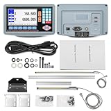 Jecoupoon 2-Axis Digital Display RPM Display Linear Scale Encoder DRO Kit 300mm+1000mm for CNC Milling Machine Metal Lathe with Instruction Manual