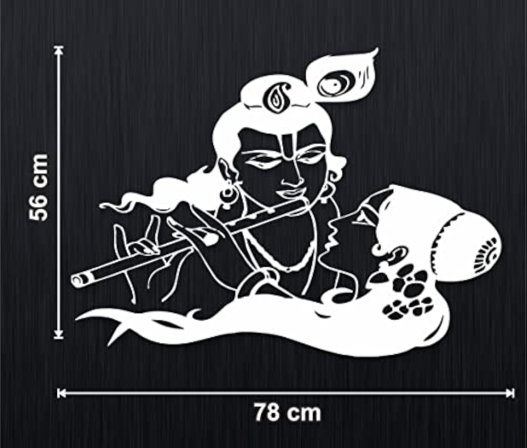 Krishna Playing Flute Wall Sticker