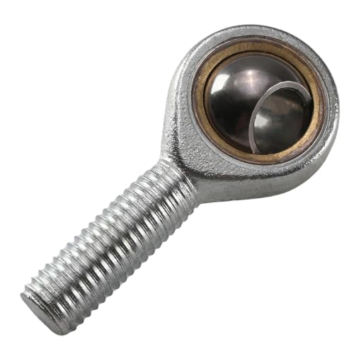 Bztoolbox 1Pc SAL12T/K Rod End Bearing, 12mm Bore Pre-Lubricated Bearings, M12 x 12mm Male Thread Left Hand