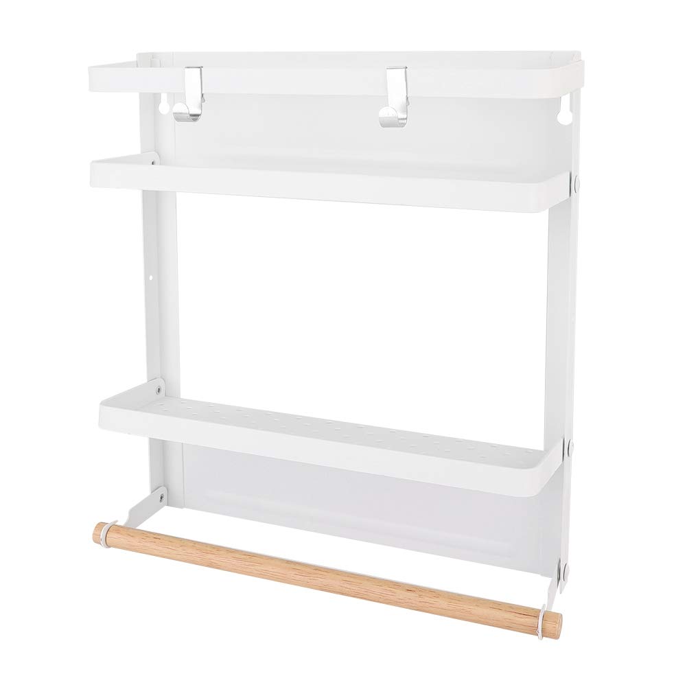 Almacenamiento Para Colgar En El Refrigerador, Especiero Magnético Para Refrigerador, Estante Para Refrigerador Plegable Multifuncional Para El Hogar, Organizadores Para Refrigerador (blanco)