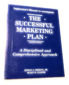 Paperback The Successful Marketing Plan - Instructor's Manual Book