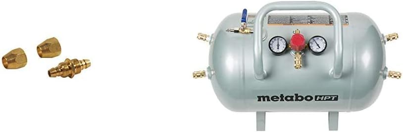 Metabo HPT Poly Air Hose Repair Splicers Kit, 1/4", Brass, (115313M) - - 