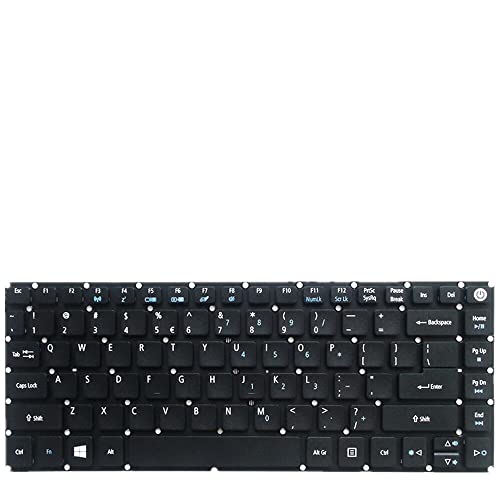 Clavier Acer Aspire E5-475G noir US pour réparer les touches bloquées du PC