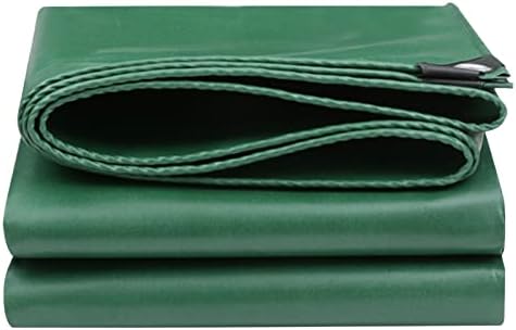 Tarpaulin Heavy Duty Waterproof Ground Sheet Tarp Cover Camping Green PVC 450g/m² 0.35mm Canopy Tent with Reinforced Eyelets Curtain (Can Be Customised) (Size : 1x2m)
