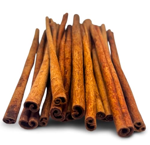 Raw Essentials Whole Cinnamon Sticks, 6-inch | Sweet & Warm Spice for Mulled Beverages, Baked Goods, & Curries | Large 10 Ounce Bottle