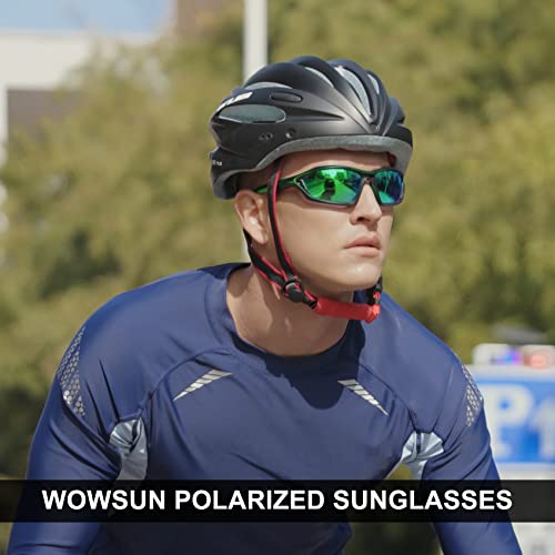 Wowsun Polarized Sports Sunglasses For Men Lightweight Cycling Fishing Biking Sunglasses Uv Protection #TOP5