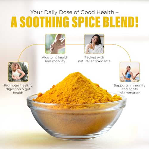 Image of Aranyam Lakadong Turmeric Drink Mix 40g - High Curcumin 7-12% Haldi Powder from Meghalaya, Infused with Black Pepper & Ginger, Ideal for Golden Milk, Latte, Herbal Tea & Healthy Drinks