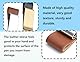 KAPSING 4 Stück Stiftschlaufen-Halter, Edelstahl Stiftschlaufe Pen Holder aus PU Leder, Retro Notebook Stifthalter Pen Loop für Notebook, Planer, Kalender
