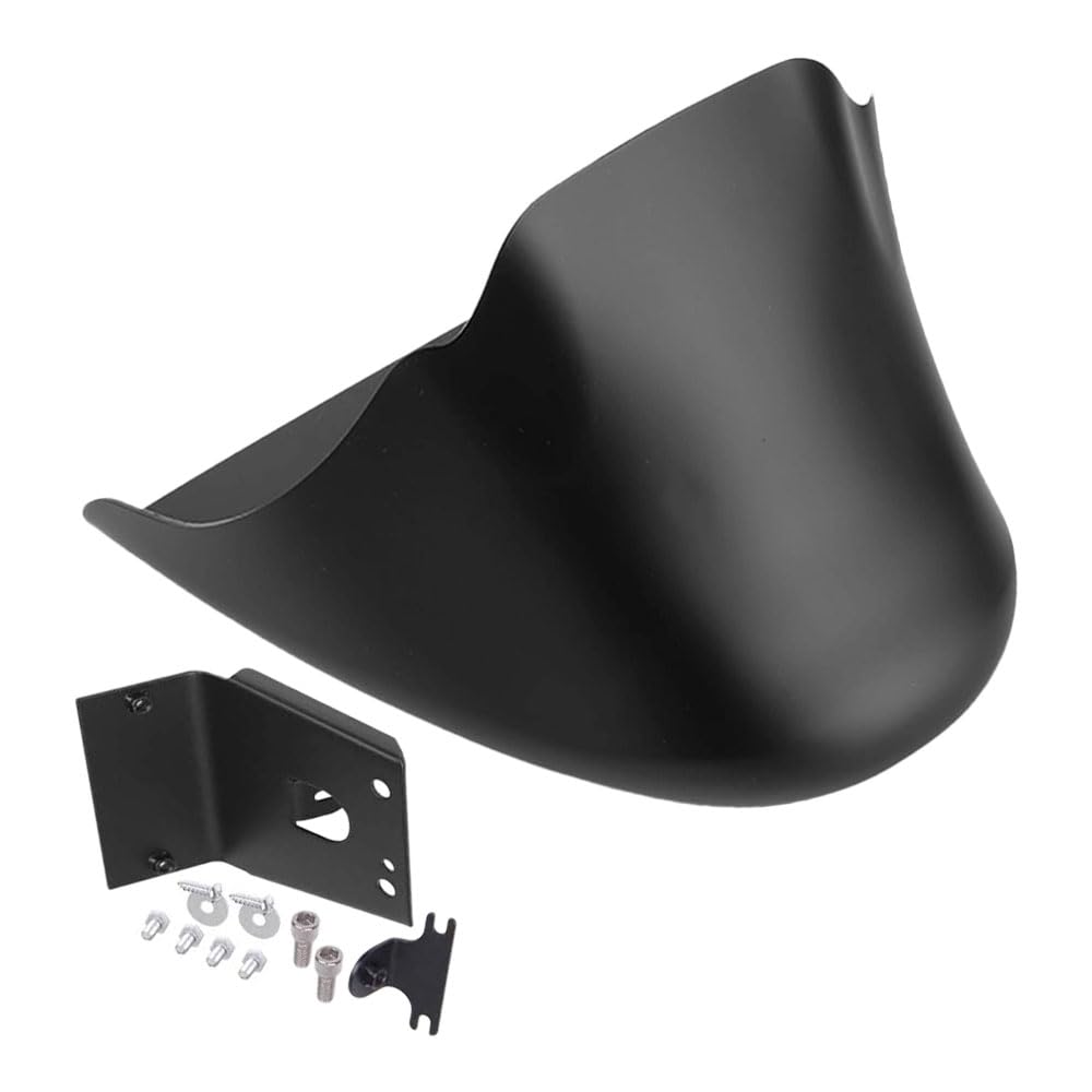 Riloer 1x Alerón delantero inferior negro guardabarros, carenado para presa de aire compatible con Harley Sportster 1200 883 Iron XL 2004-2020, negro mate