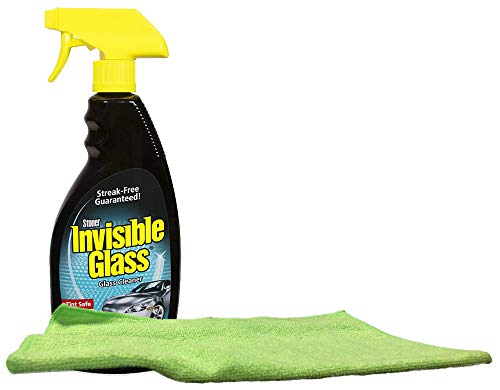 Stoner Invisible Glass Cleaner Spray (22oz.), Bundles with a Microfiber Cloth (2 Items)