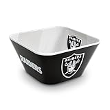 YouTheFan Officially-licensed NFL Las Vegas Raiders Small Snack Bowl - 100% Melamine, dishwasher safe, BPA...