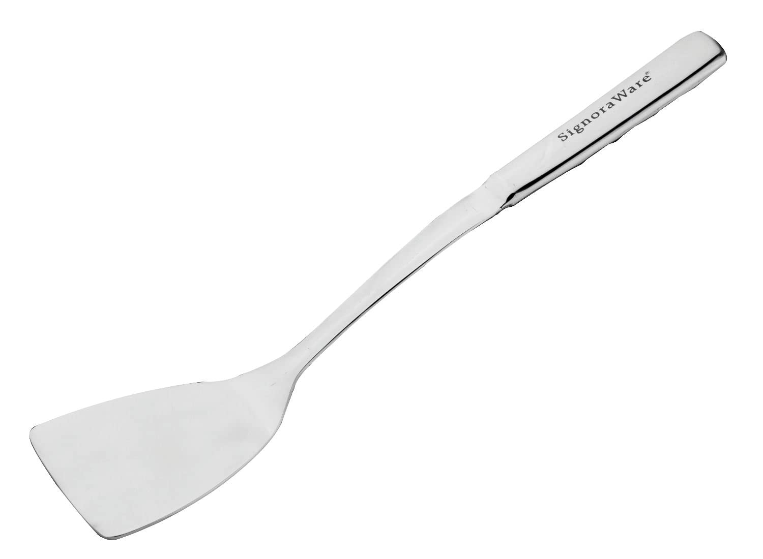 Signora Ware Ss(Food Grade) Heavy Gauge(1.8 Mm) Signature Plain Turner/Spatula/Cooking Turner with Hollow Cast Heat Resistant Handle for Dosa/Roti/Omlette/Breads (Size 34.2 Cm) - Stainless Steel (B0BL7LNK1P) Amazon Price History, Amazon Price Tracker