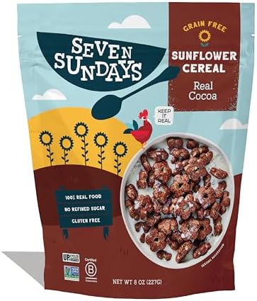 Seven Sundays Sunflower Cereal, Real Cocoa, 8 oz