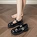 Stunner Mary Jane Shoes Women Women's Platform Oxfords Classics Ankle Strap Business Work Shoes Comfortable Loafers Black 35(4)
