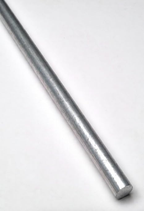 6061 Aluminum Round Rod, 3/8 Inch Diameter x 6 Foot Long - 6061-T6 Aluminum Bar Stock, Mill Finish