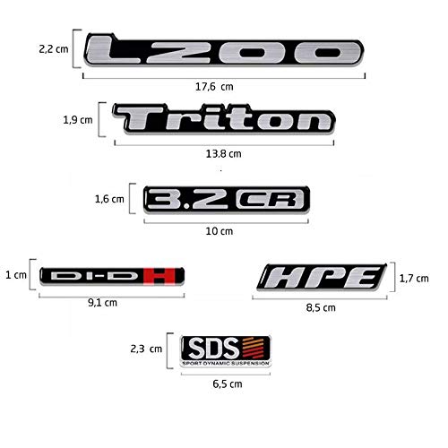 Kit Adesivos L200 Triton Hpe Sds Di-dh 3.2cr Resinado