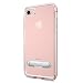 Spigen Crystal Hybrid iPhone 7 Case with Water-Mark Free TPU and Magnetic Metal Kickstand for iPhone 7 2016 - Rose Gold
