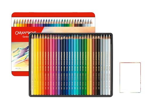 Caran D Ache Supracolor 30 Aquarellstifte und 1 Karte