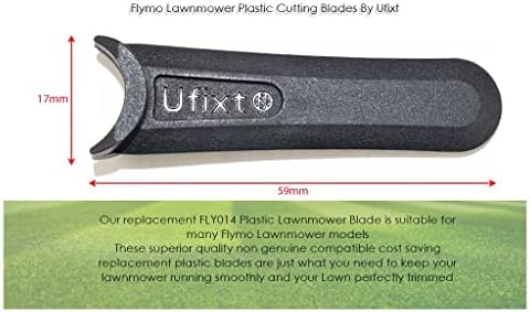 Ufixt Fits Flymo Lawnmower Plastic Cutting Blades (Pack Of 20) Equivalent to FLY014