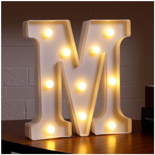Small Led Marquee Letters, Light Up Letters, 8.58 Inch Led Letter Lights, Battery Powered Lighted...