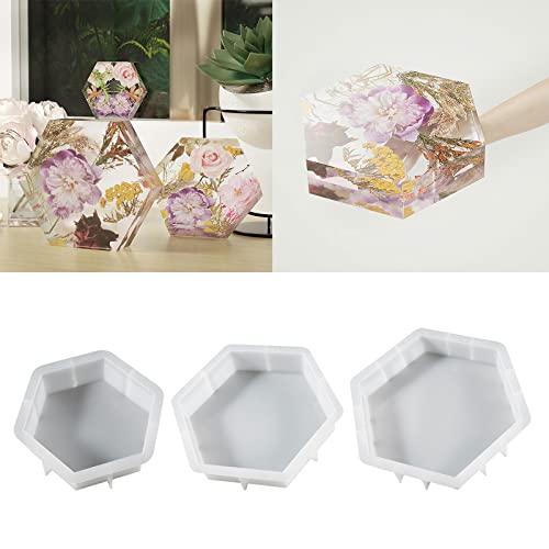 Moule hexagonal silicone résine : finis les moulages déformés ! - 3